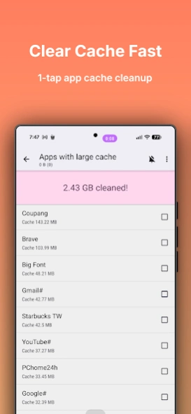 Review Screenshot - Cache Cleaner – Clear Your App Cache in One Tap