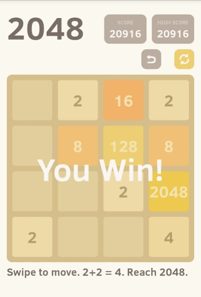 Review Screenshot - Puzzle Game – Can You Reach the 2048 Tile?