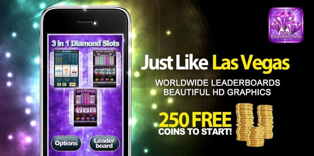 3 In 1 Diamond Slots + Bonus 1.0.2 Screenshot