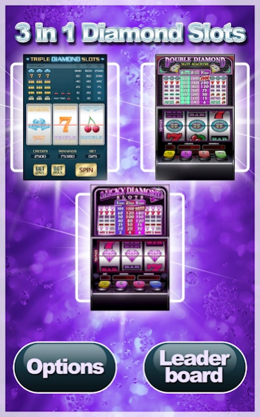 3 In 1 Diamond Slots + Bonus 1.0.2 Screenshot