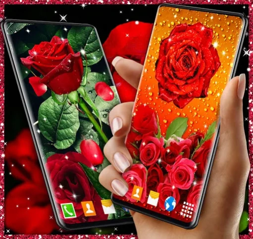 3D Red Rose Live HD Wallpaper 6.10.78 Screenshot