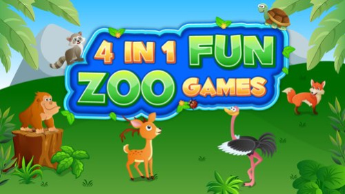 4 in 1 Fun Zoo Games Free - Learning & Educational Activities App for Kids & Toddlers 1.4 Screenshot