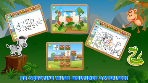 4 in 1 Fun Zoo Games Free - Learning & Educational Activities App for Kids & Toddlers 1.4 Screenshot