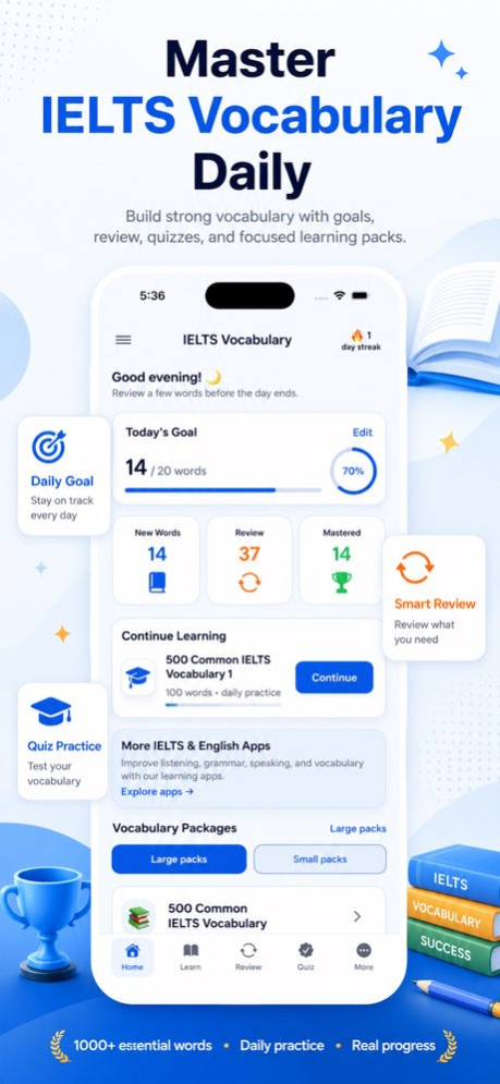 6000 IELTS Academic Vocabulary 2.1.2 Screenshot