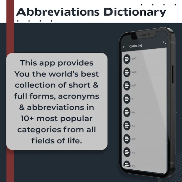 Abbreviation Dictionary Screenshot