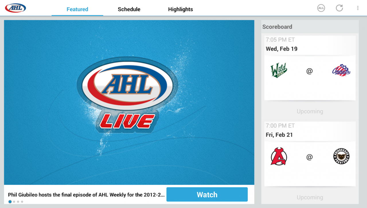 AHL Live 7.0731 Free Download