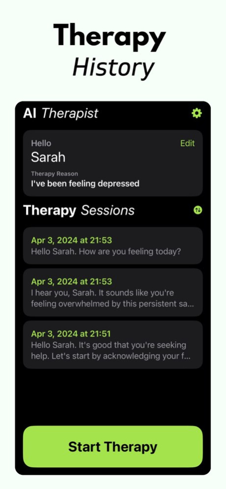 AI Therapist: Therapy Chatbot 1.0.1 Screenshot