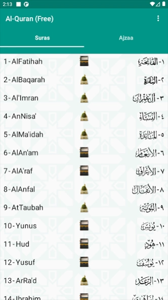 Review Screenshot - Free Quran – Your Ticket to Learning the Holy Quran