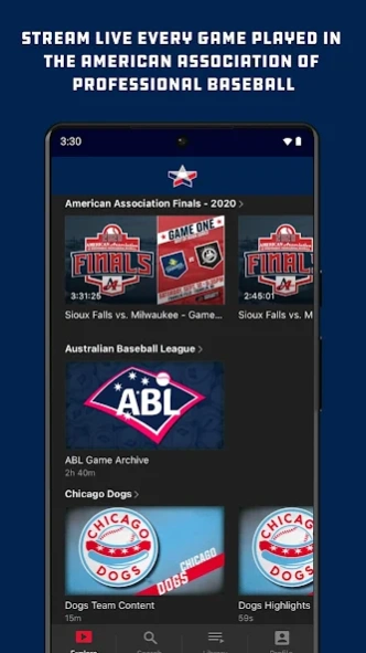 American Association TV 10.500.1 Screenshot