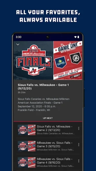 American Association TV 10.500.1 Screenshot