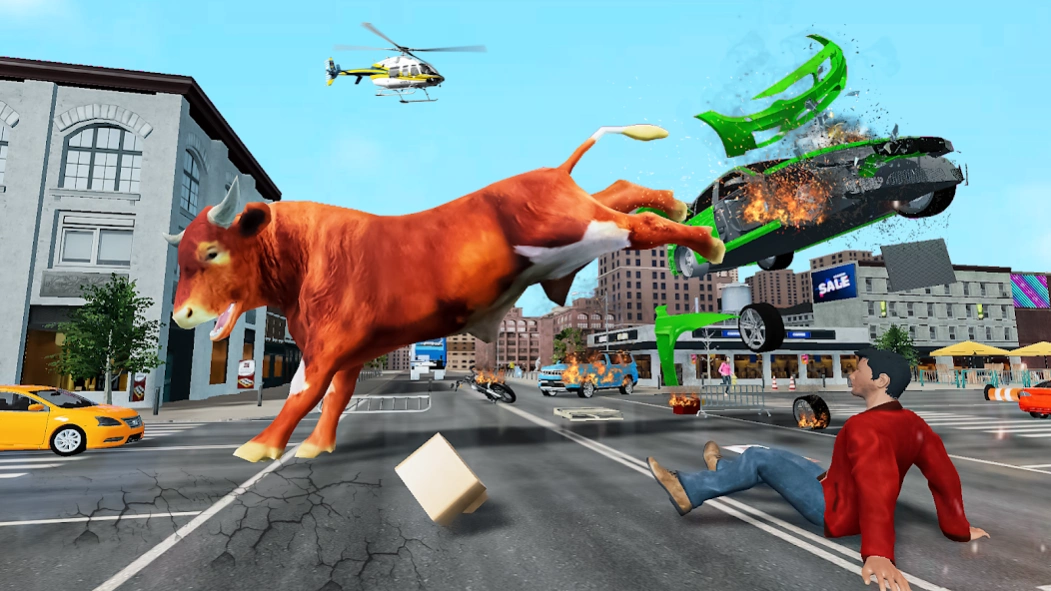 Angry Wild Bull Attack Game 3d 2.8.2 Screenshot