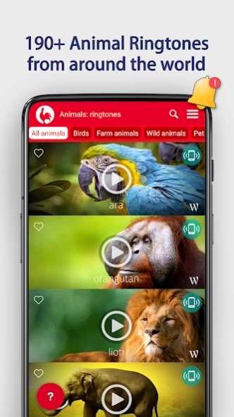 Review Screenshot - A Fun and Diverse Animal Ringtones App