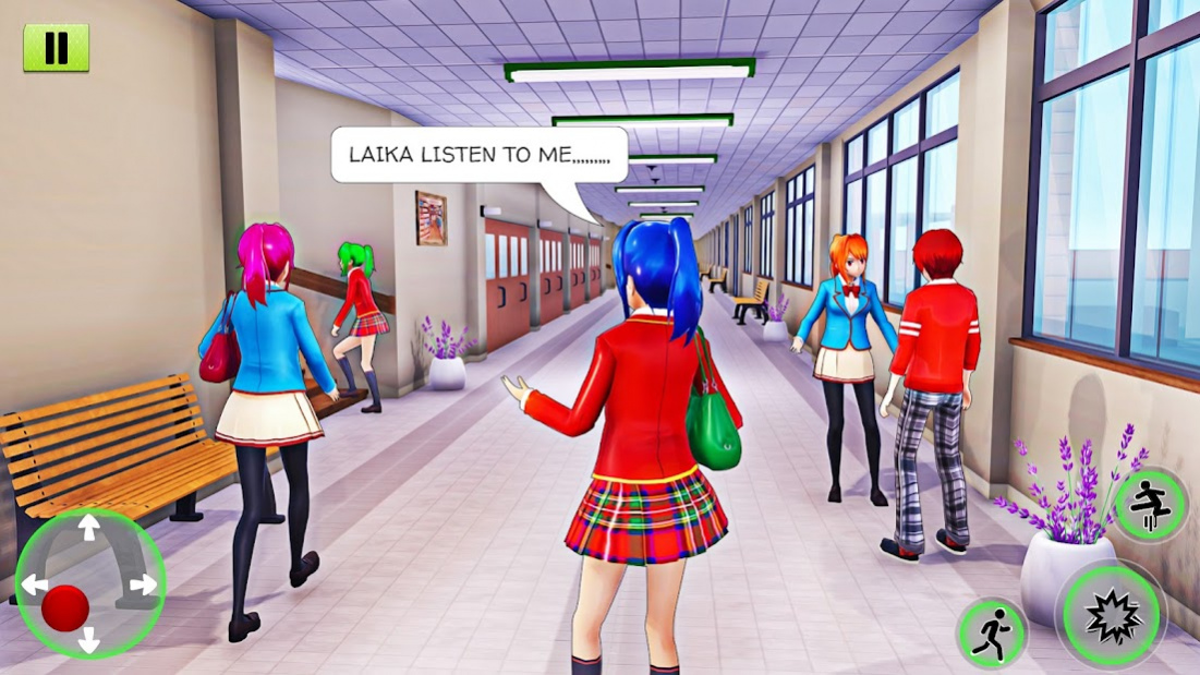 Play Virtual High School Girl Game School Simulator 3D