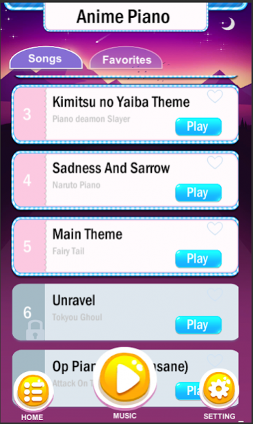 Download do APK de Piano Anime Tiles - Magic Tile para Android