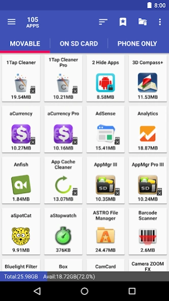 Review Screenshot - A Feature-Rich and Extremely Useful App 2 SD Program