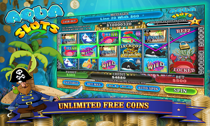 Aqua Slots 2 Treasure Island 24.0 Screenshot