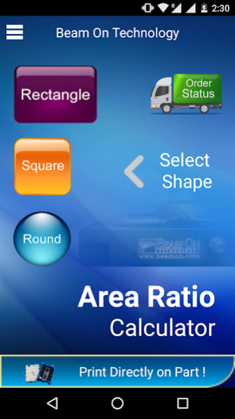 area ratio calculator