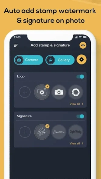 Auto Sign & Stamp on Photo 2.3 Screenshot