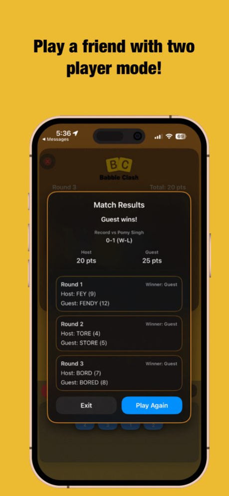 Babble Clash: Word Battle Game 1.1.8 Screenshot