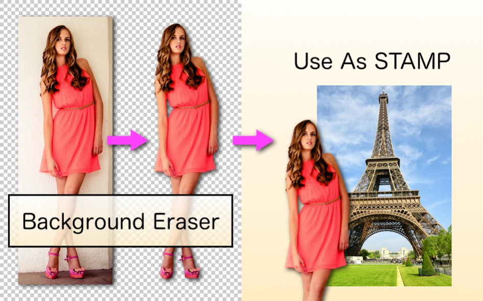Review Screenshot - Erase Photo Backgrounds to Create Photo Stamps
