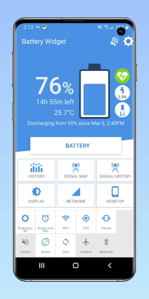 Review Screenshot - Battery Widget for Monitoring Battery Level