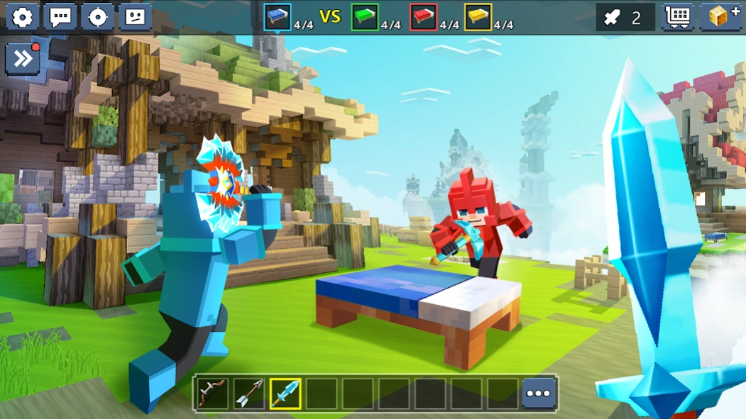 Review Screenshot - Multiplayer PvP Game – Destroy the Opposing Team’s Bed to Achieve Victory