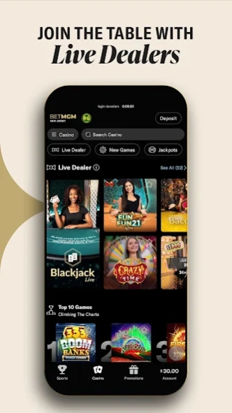 BetMGM Casino - Real Money 26.09.03 Screenshot