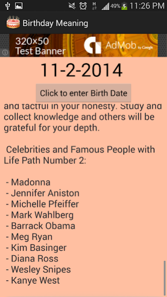 Birthday Meaning 1.1 Screenshot