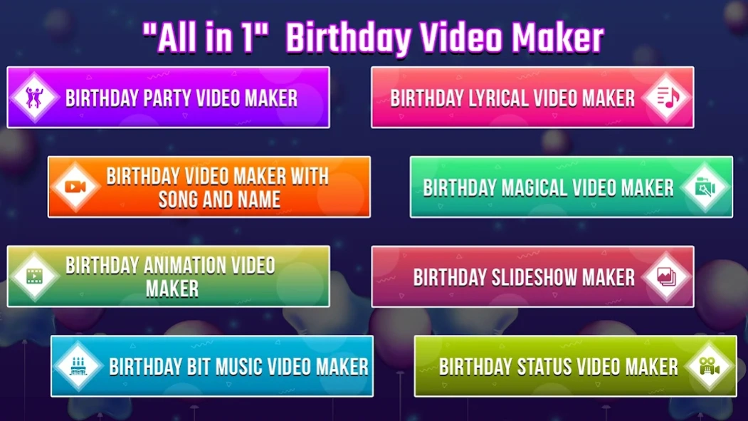 Birthday Video Maker with Song 1.33 Screenshot