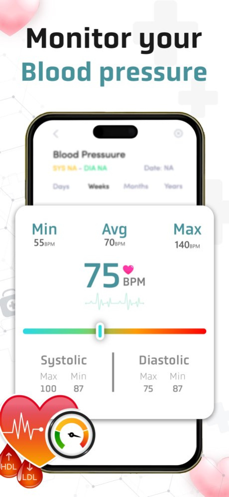 Blood Pressure Checker Monitor 1.22 Screenshot
