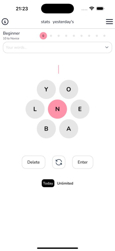 Blossom Word Game Screenshot