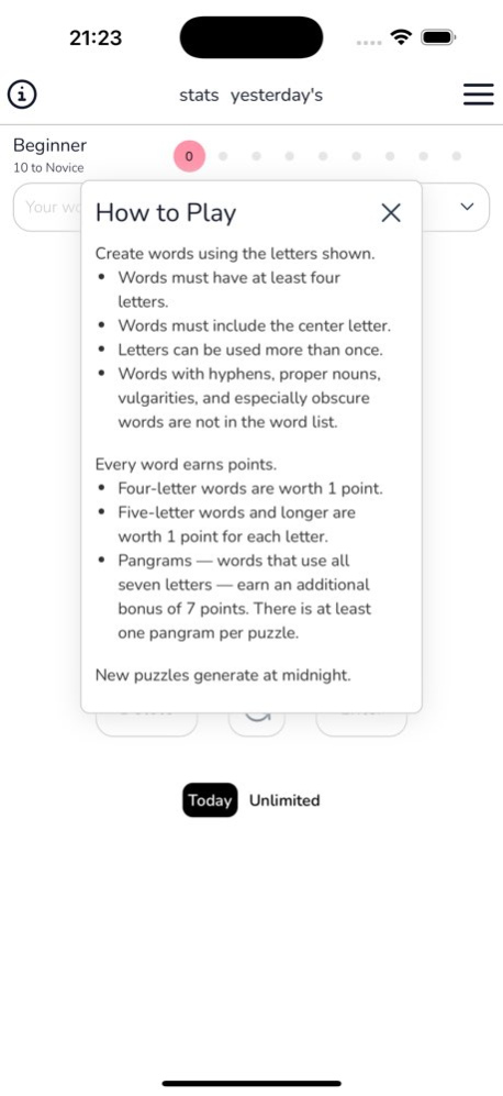 Blossom Word Game Screenshot