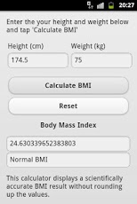 Bmi Calculator Cm Kg 2 0 Free Download
