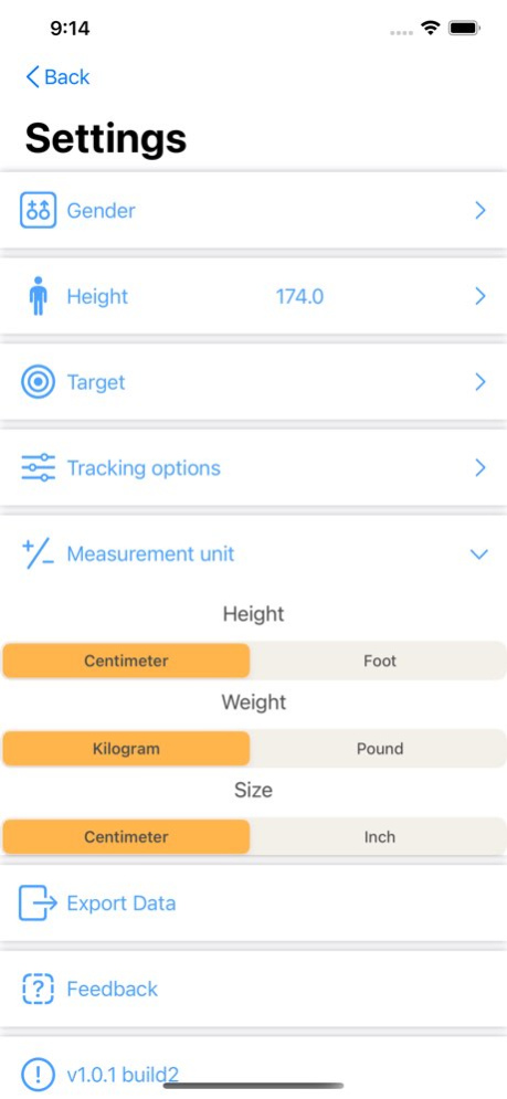 Body Diary - Daily changes 1.0.3 Screenshot