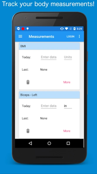 Body Measurement, Fat and Weig 4.7.155 Screenshot