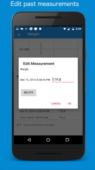 Body Measurement, Fat and Weig 4.7.155 Screenshot