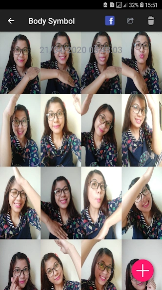 Review Screenshot - Camera App – Create a Symbol With Your Body