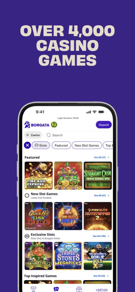 Borgata Casino - Real Money 26.09.01 Screenshot