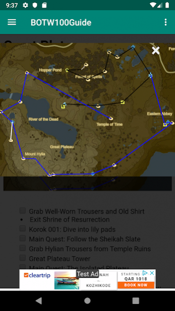 BotW, Great Plateau Map & Koroks Location Guide