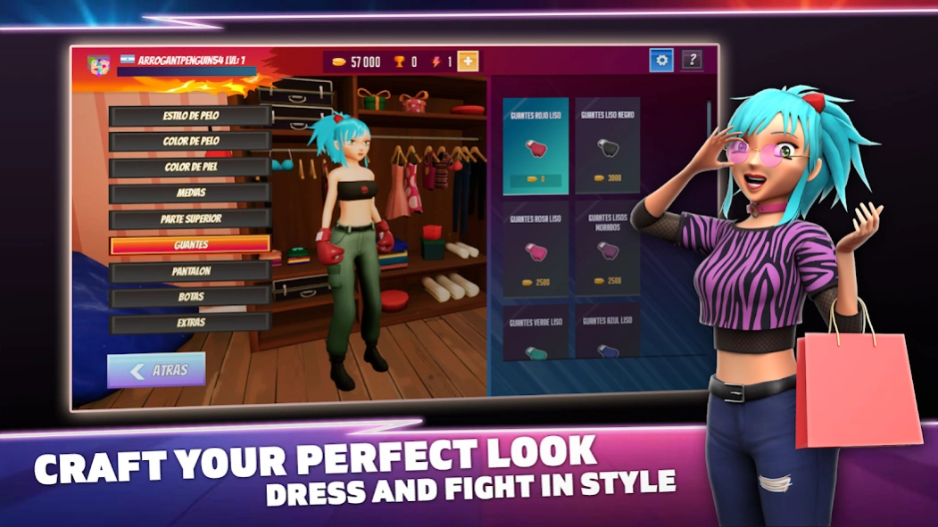Boxing Girls: Waifu Fighter 2.5 Screenshot