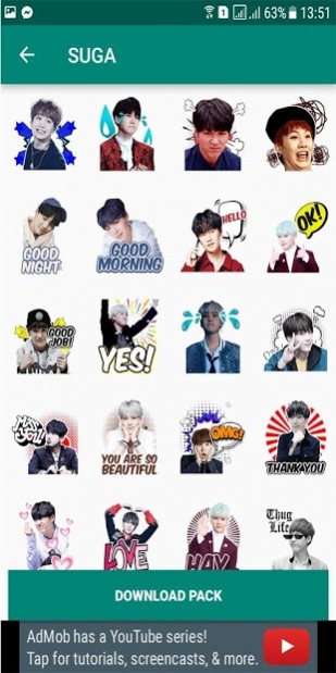 Bts stickers whatsapp sale