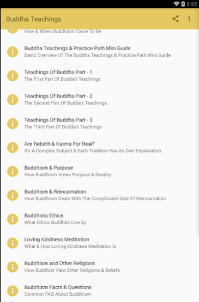 BUDDHA TEACHINGS 1.0 Screenshot