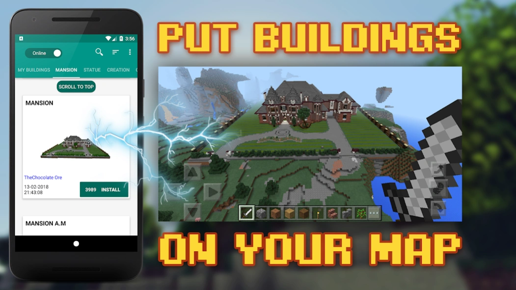 Review Screenshot - Minecraft Mod – Pre-Built Building Designs for Minecraft
