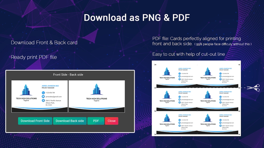 Business Card Maker, Visiting 10.4 Screenshot