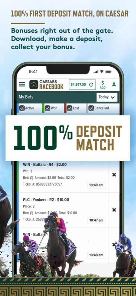 Caesars Racebook 1.7.0 Screenshot