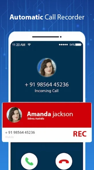 Call recorder Automatic Screenshot