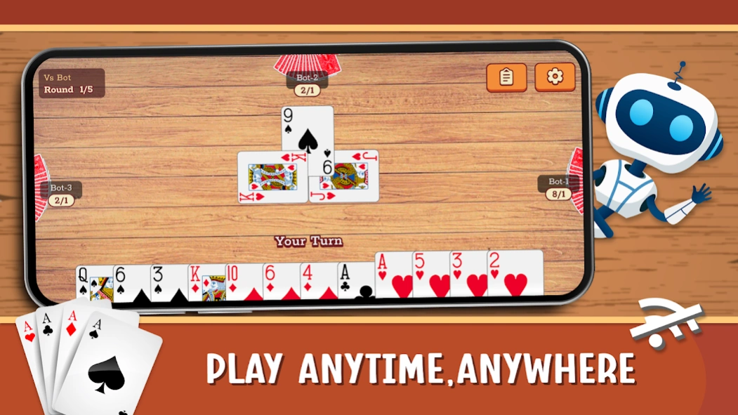 Callbreak Lite: Offline Tash 1.5.0 Screenshot