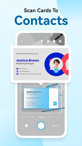 Review Screenshot - Business Card App – Store and Share Business Cards Easily