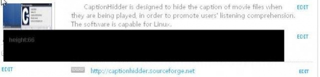 CaptionHidder Screenshot