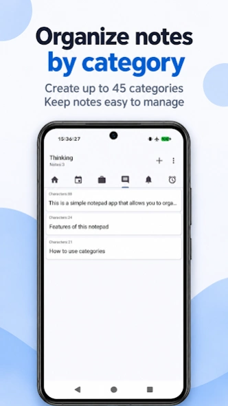 Category Notes - Simple Memo Screenshot
